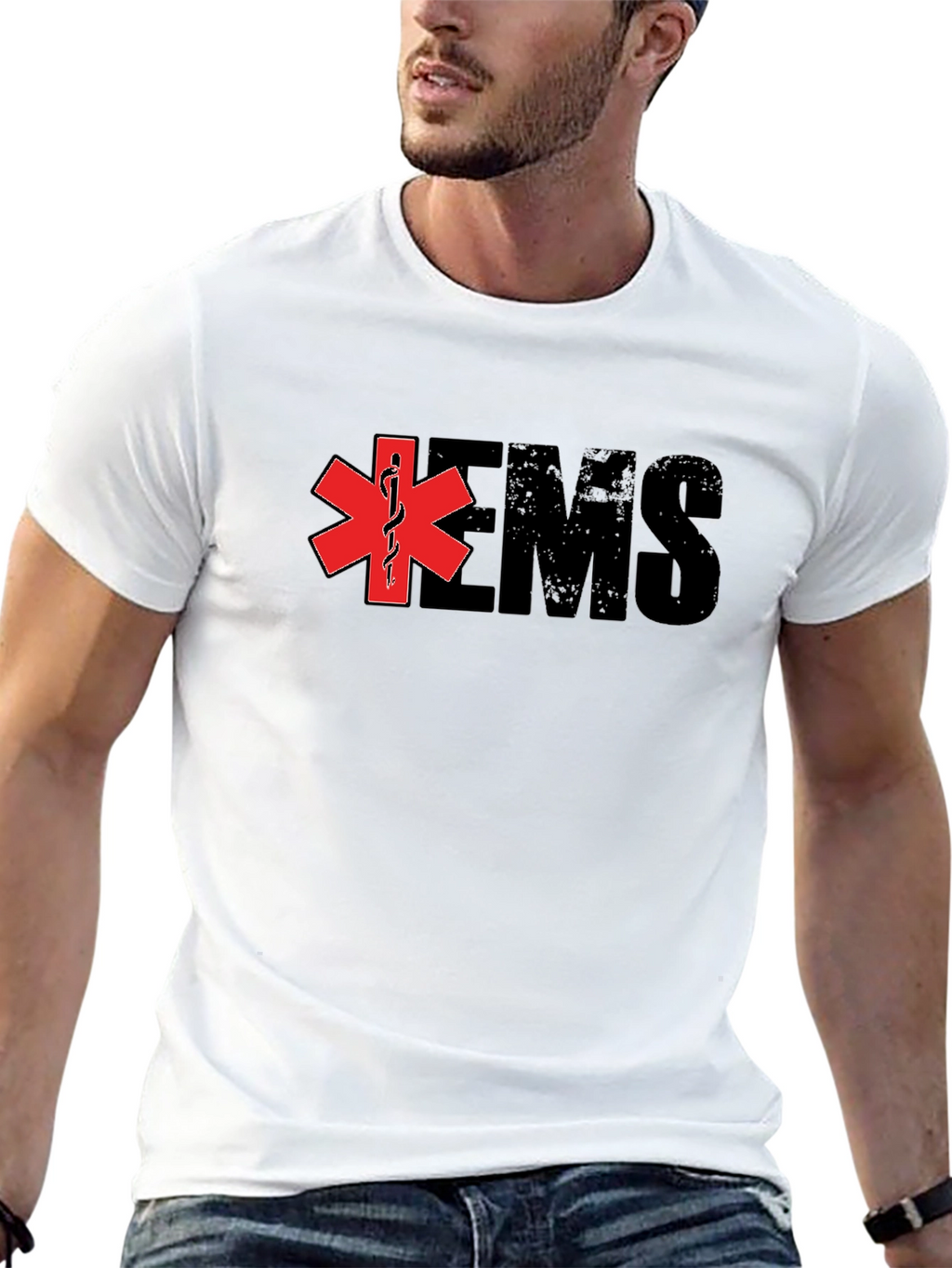 EMS Star of Life Black T-Shirt