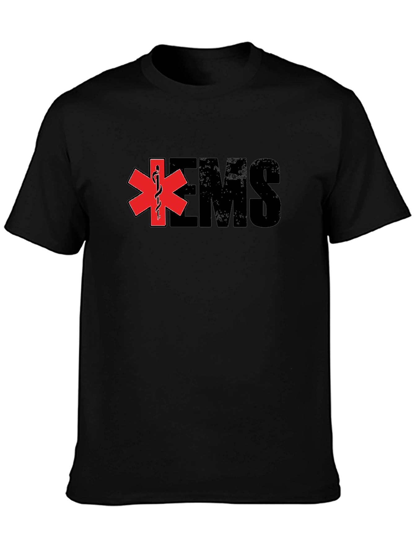 EMS Star of Life Black T-Shirt