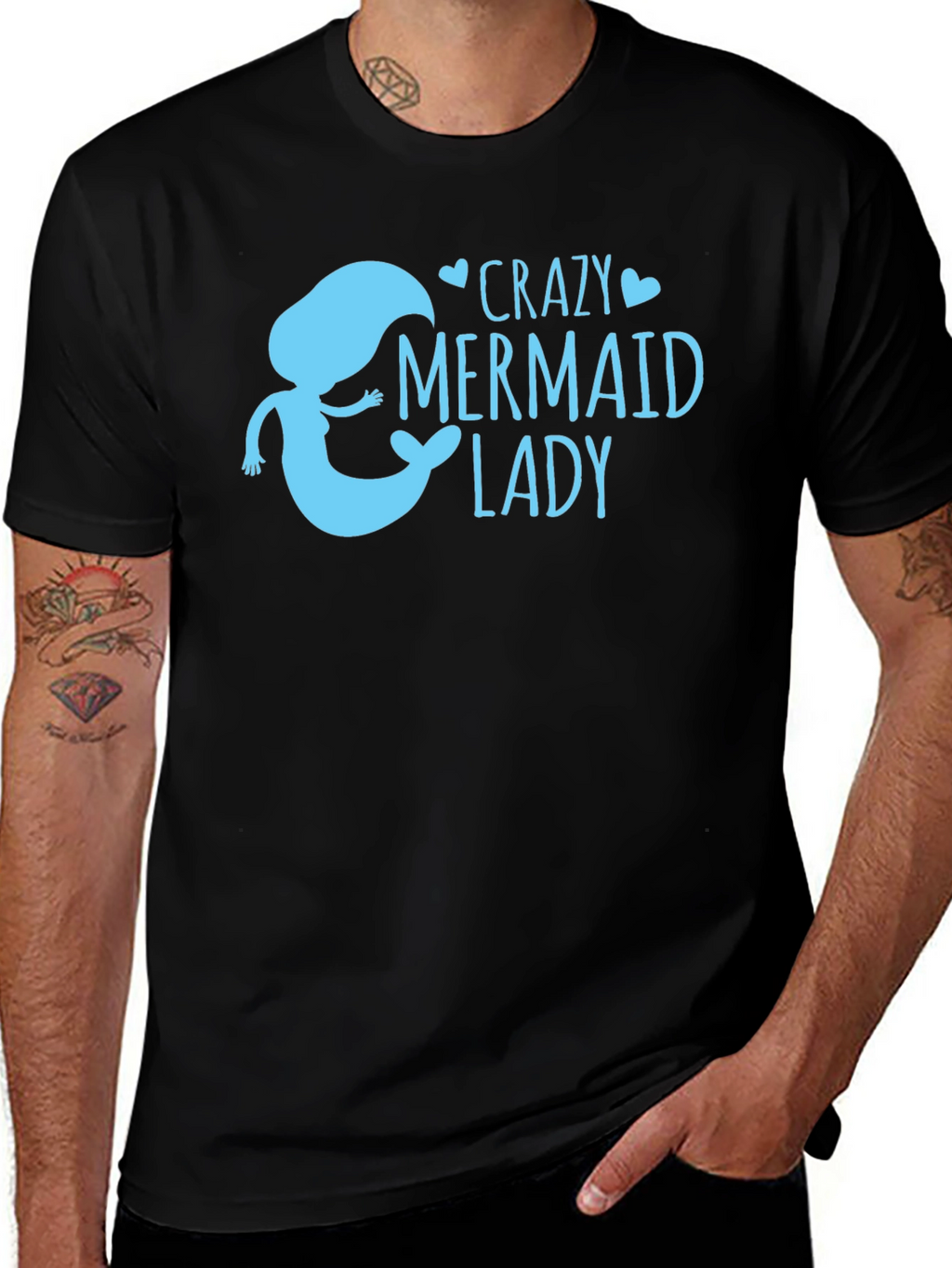 Crazy Mermaid Lady T-Shirt