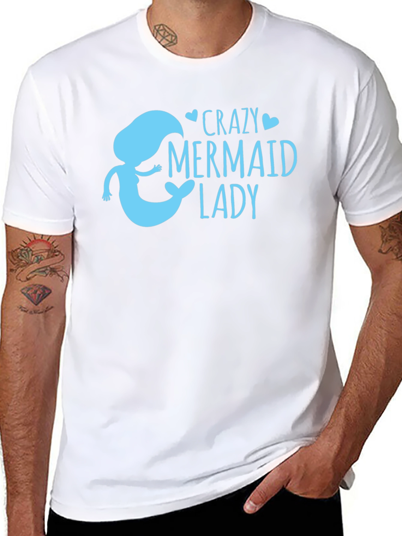 Crazy Mermaid Lady T-Shirt