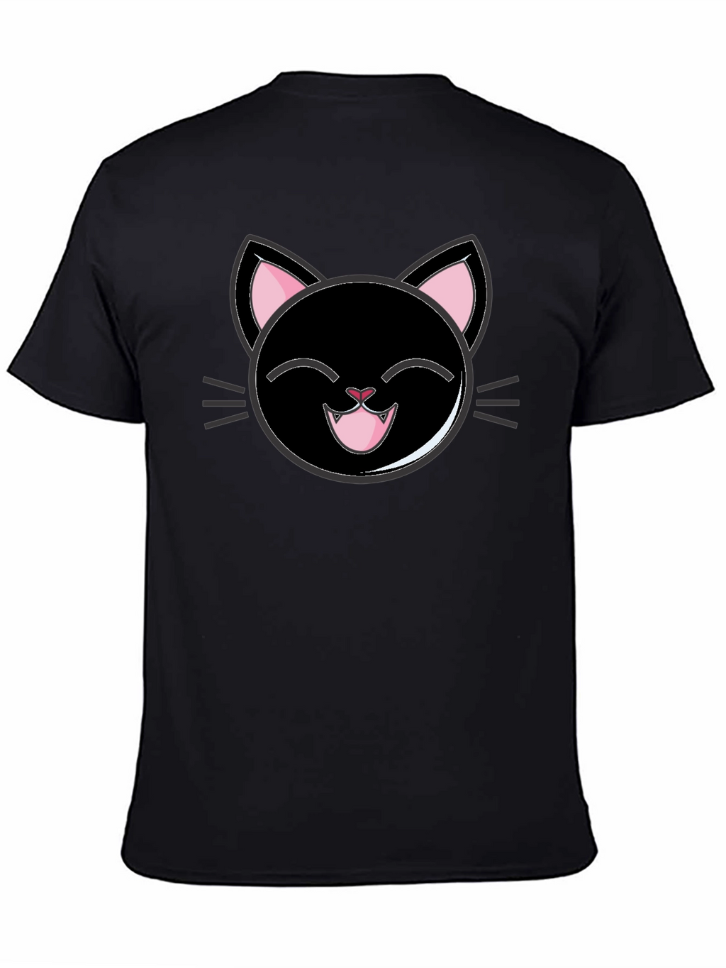 Cute Cartoon Black Cat T-Shirt
