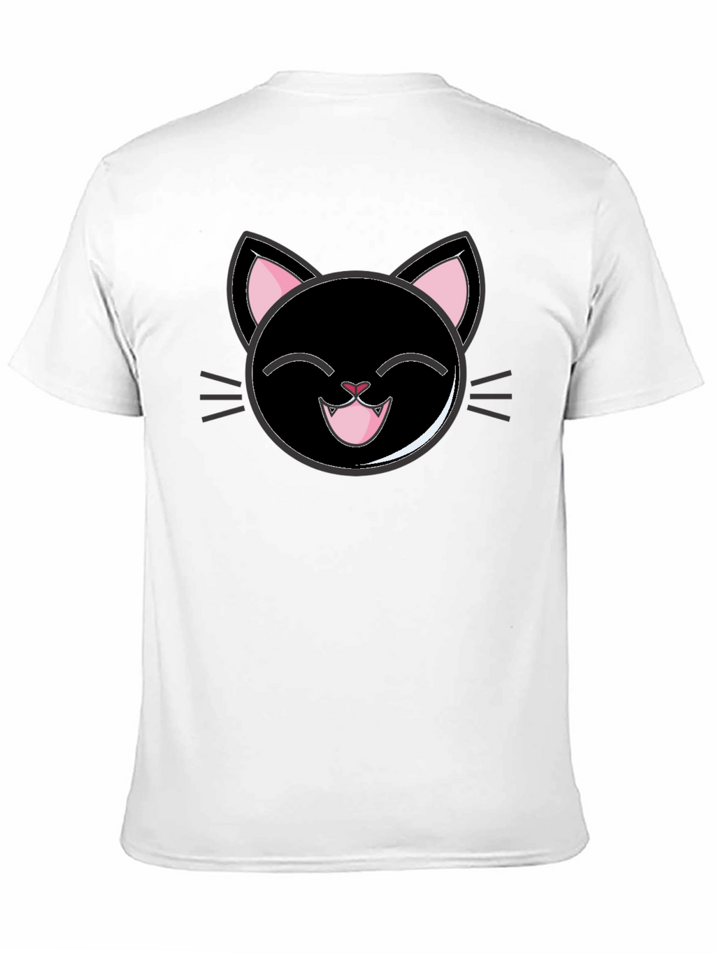 Cute Cartoon Black Cat T-Shirt