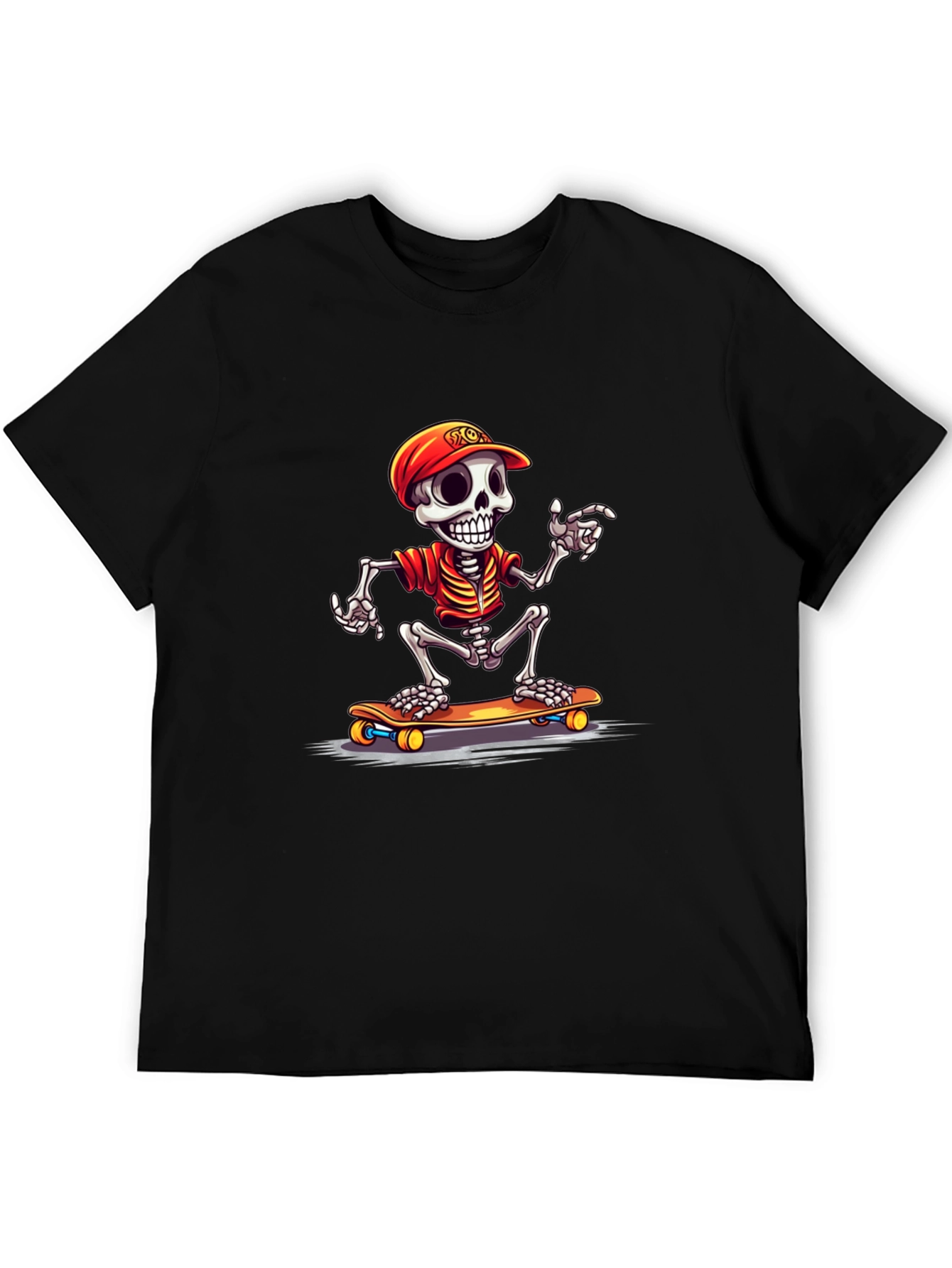 Skeleton Skateboarder Graphic Tee