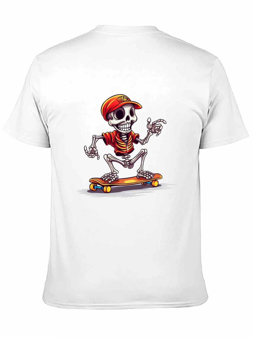 Skeleton Skateboarder Graphic Tee
