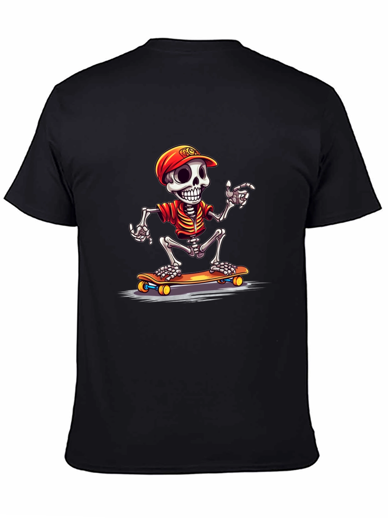 Skeleton Skateboarder Graphic Tee