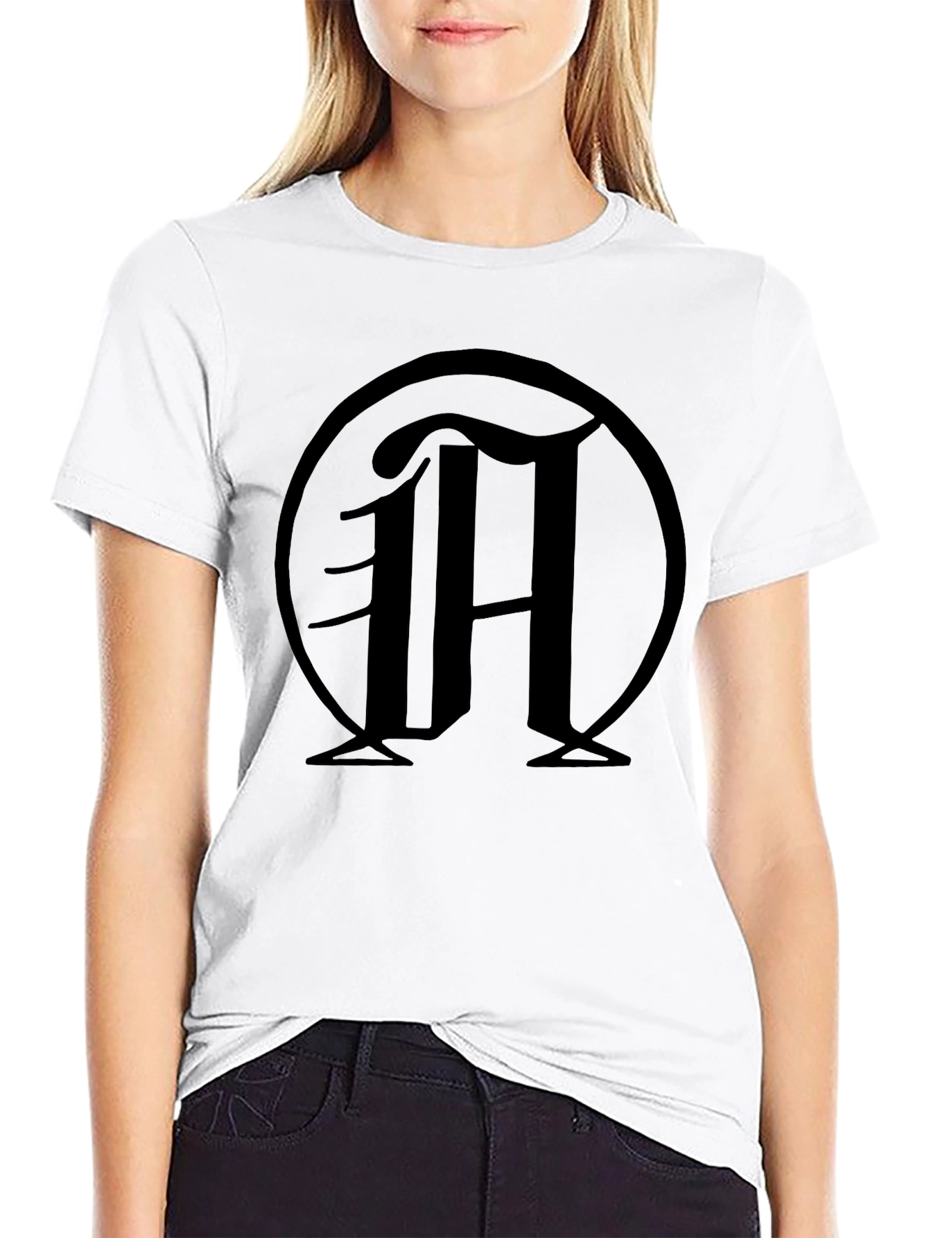 Black T-Shirt with M Logo