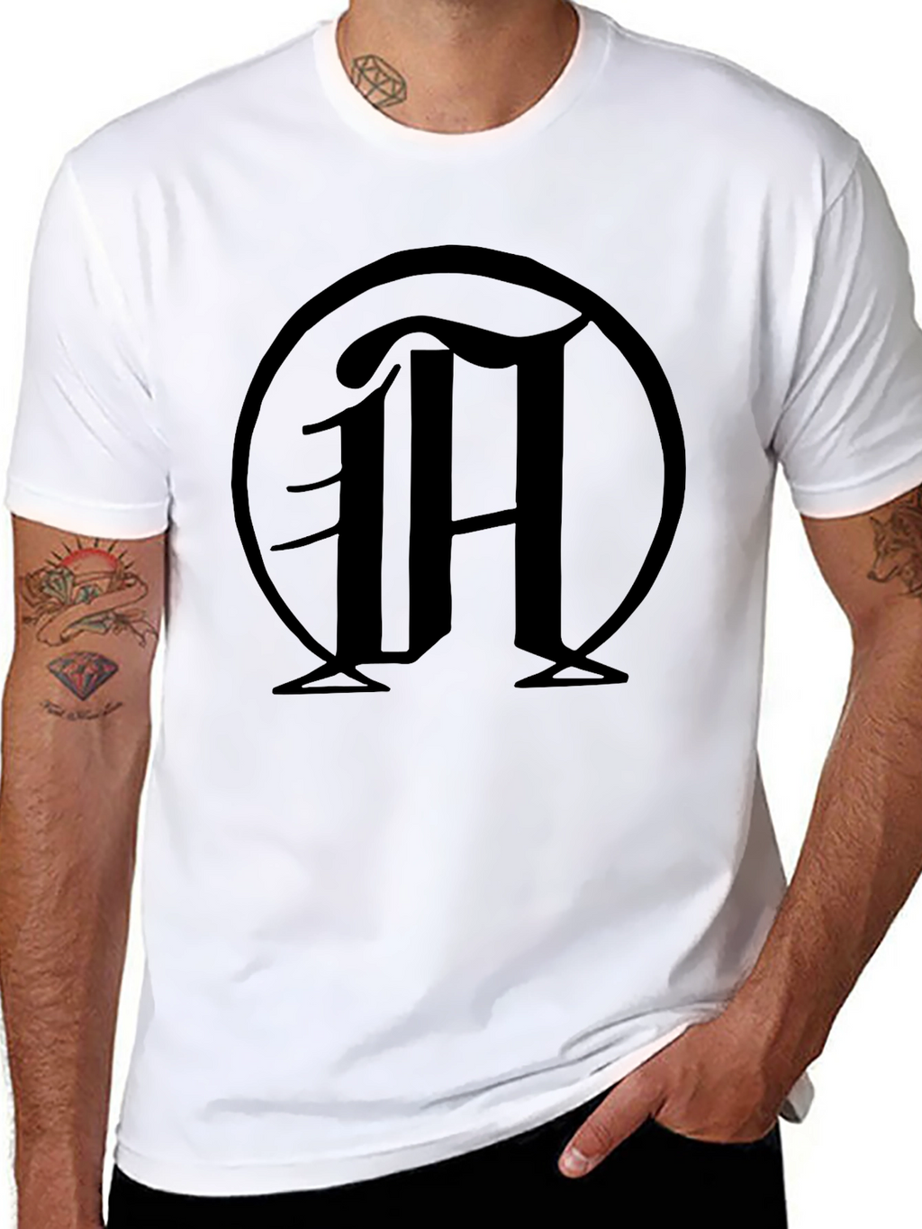 Black T-Shirt with M Logo