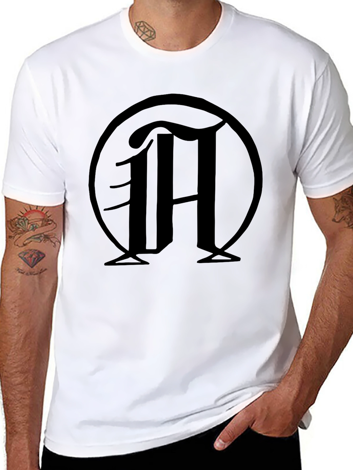 Black T-Shirt with M Logo