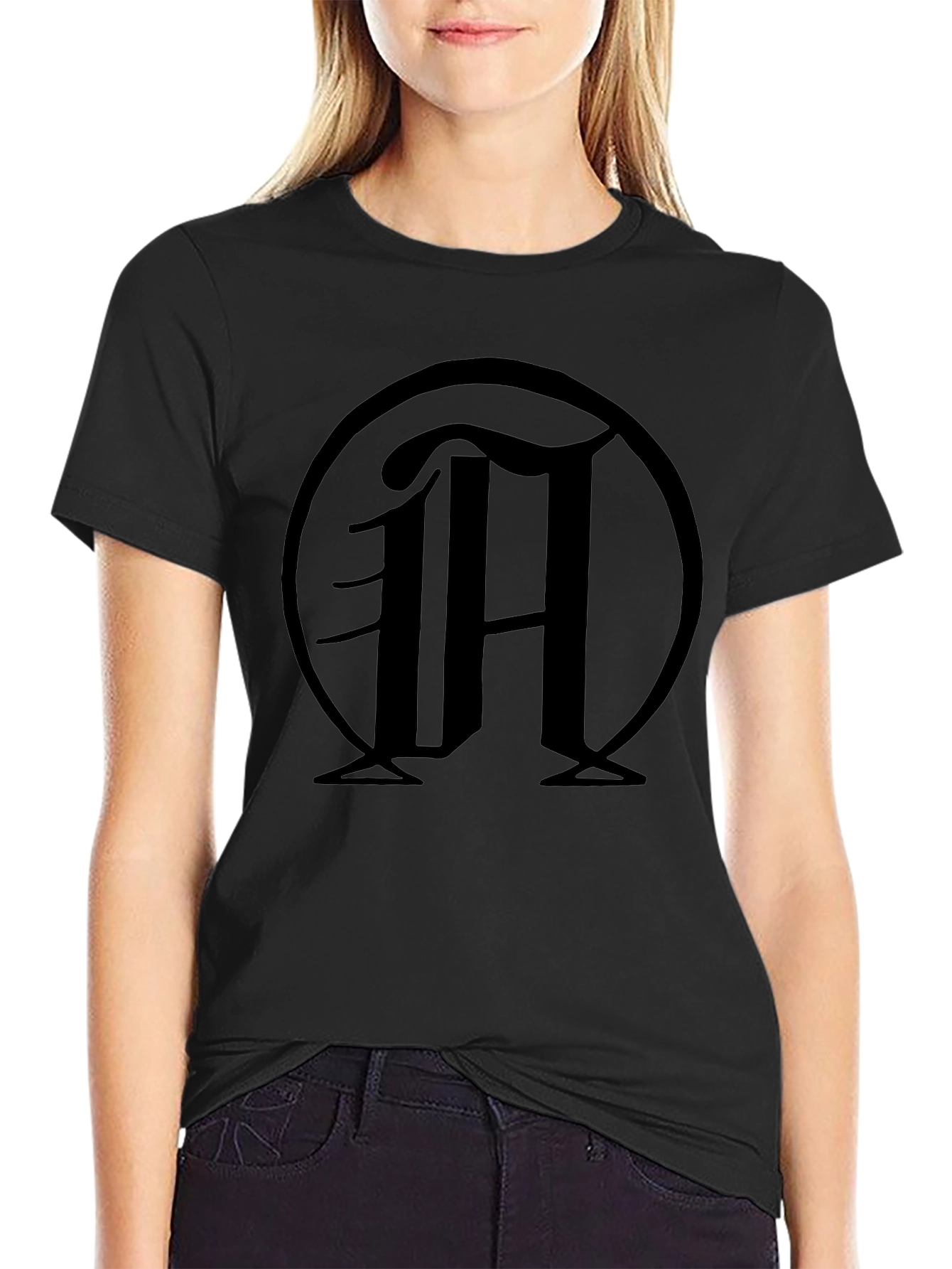 Black T-Shirt with M Logo