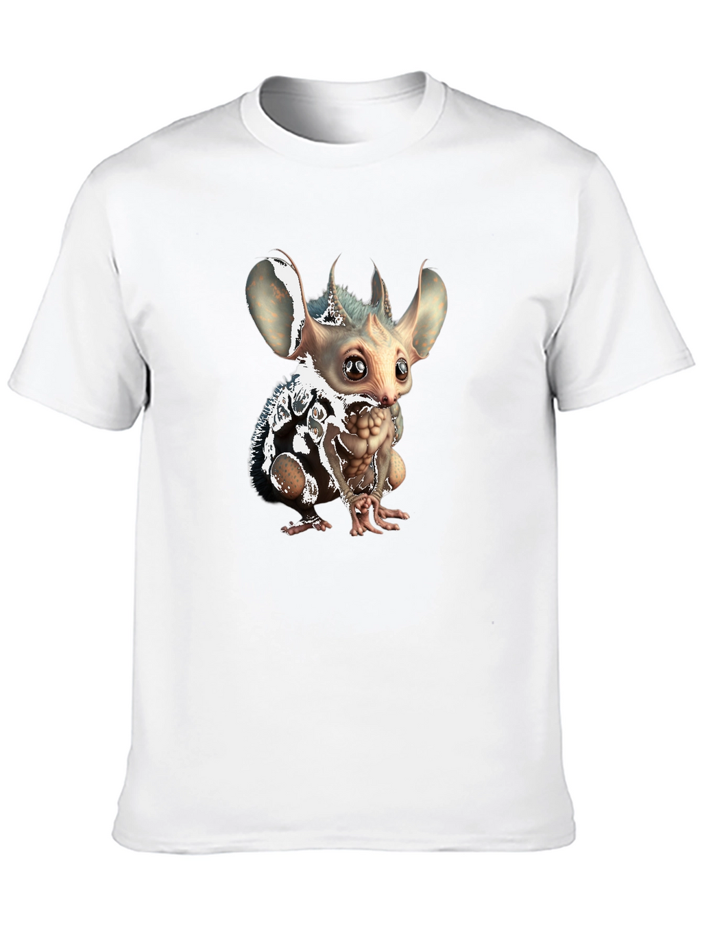 Unique Creature Graphic Tee - Soft Black Cotton