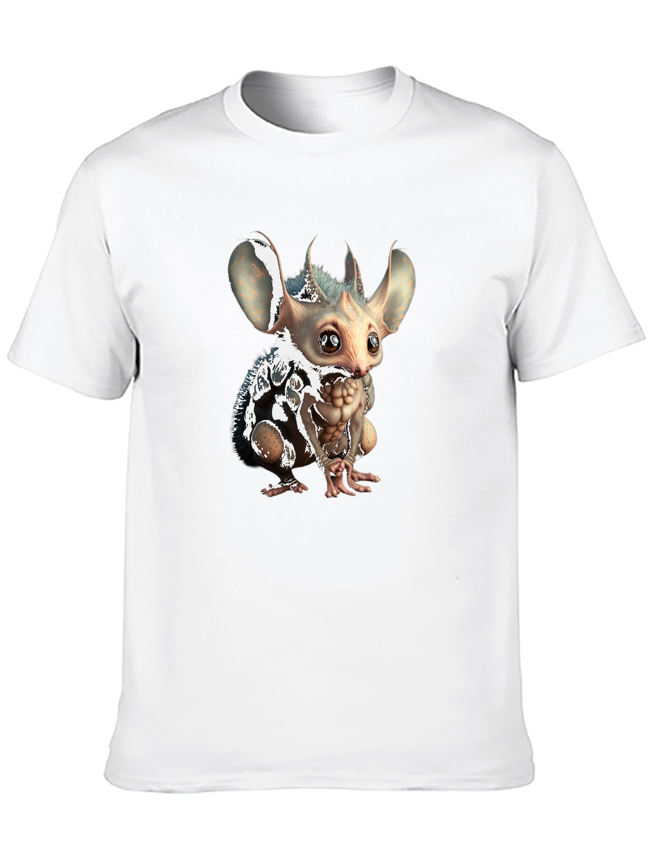 Unique Creature Graphic Tee - Soft Black Cotton