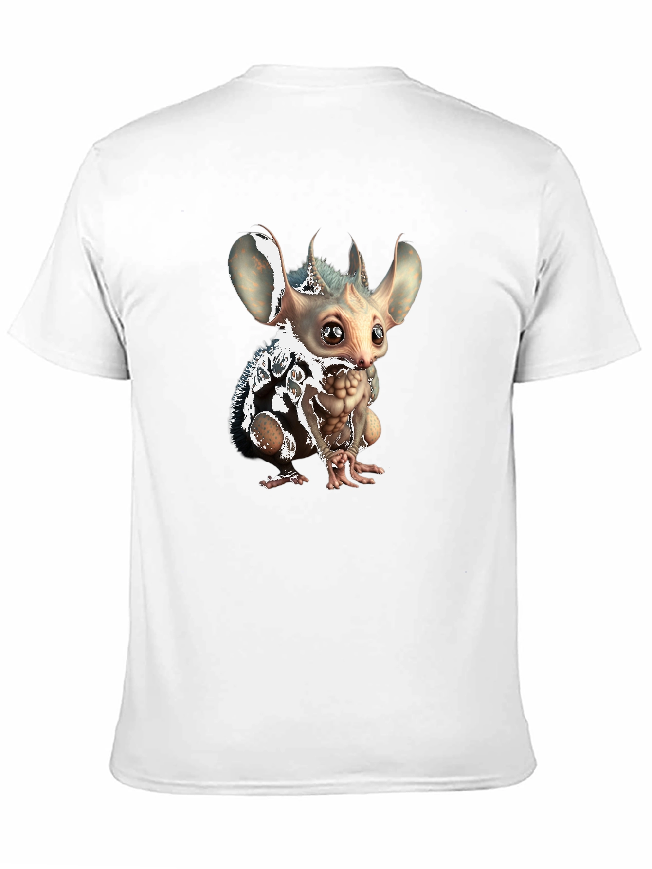 Unique Creature Graphic Tee - Soft Black Cotton