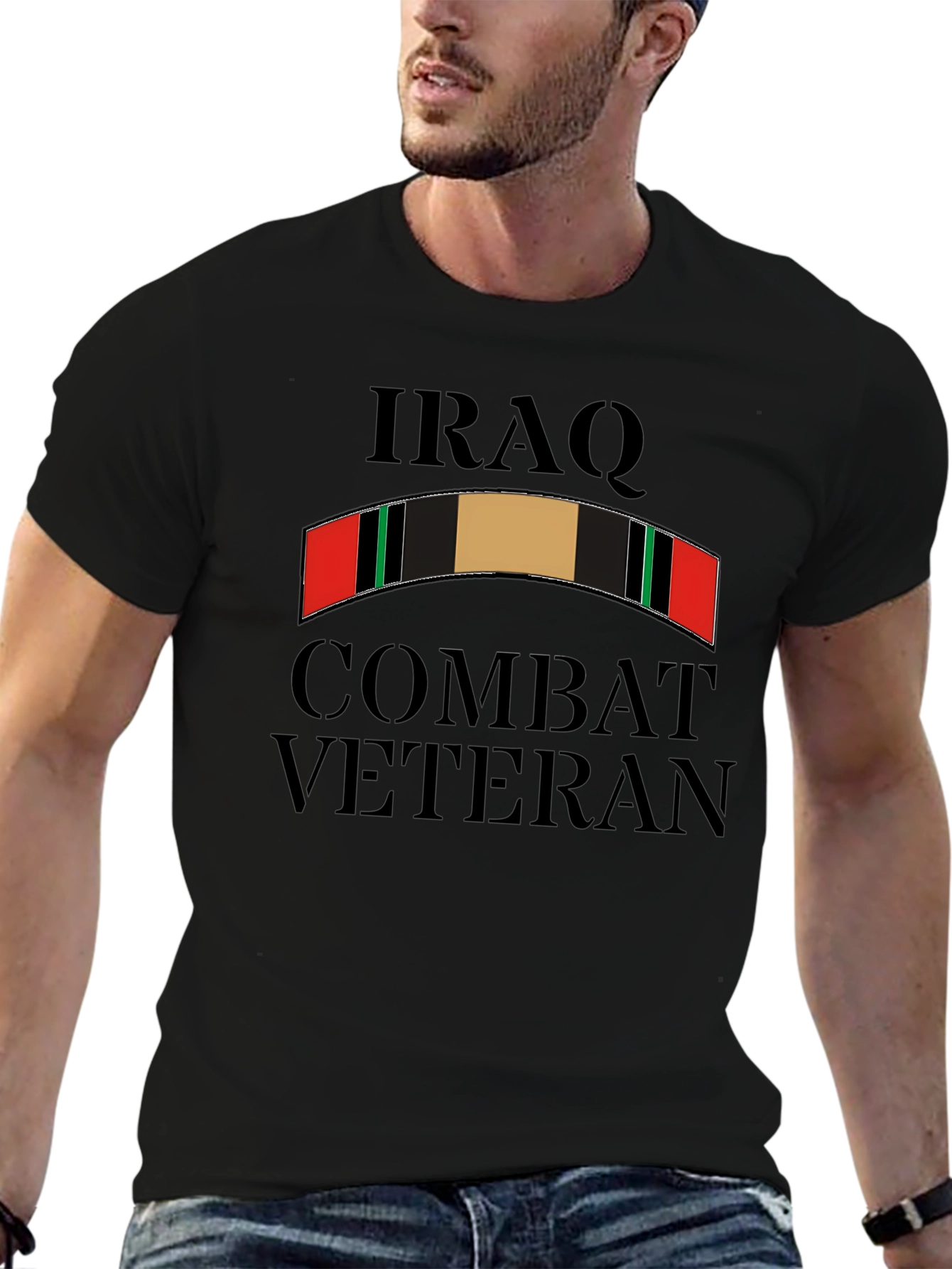 Iraq Combat Veteran Graphic Tee - Black