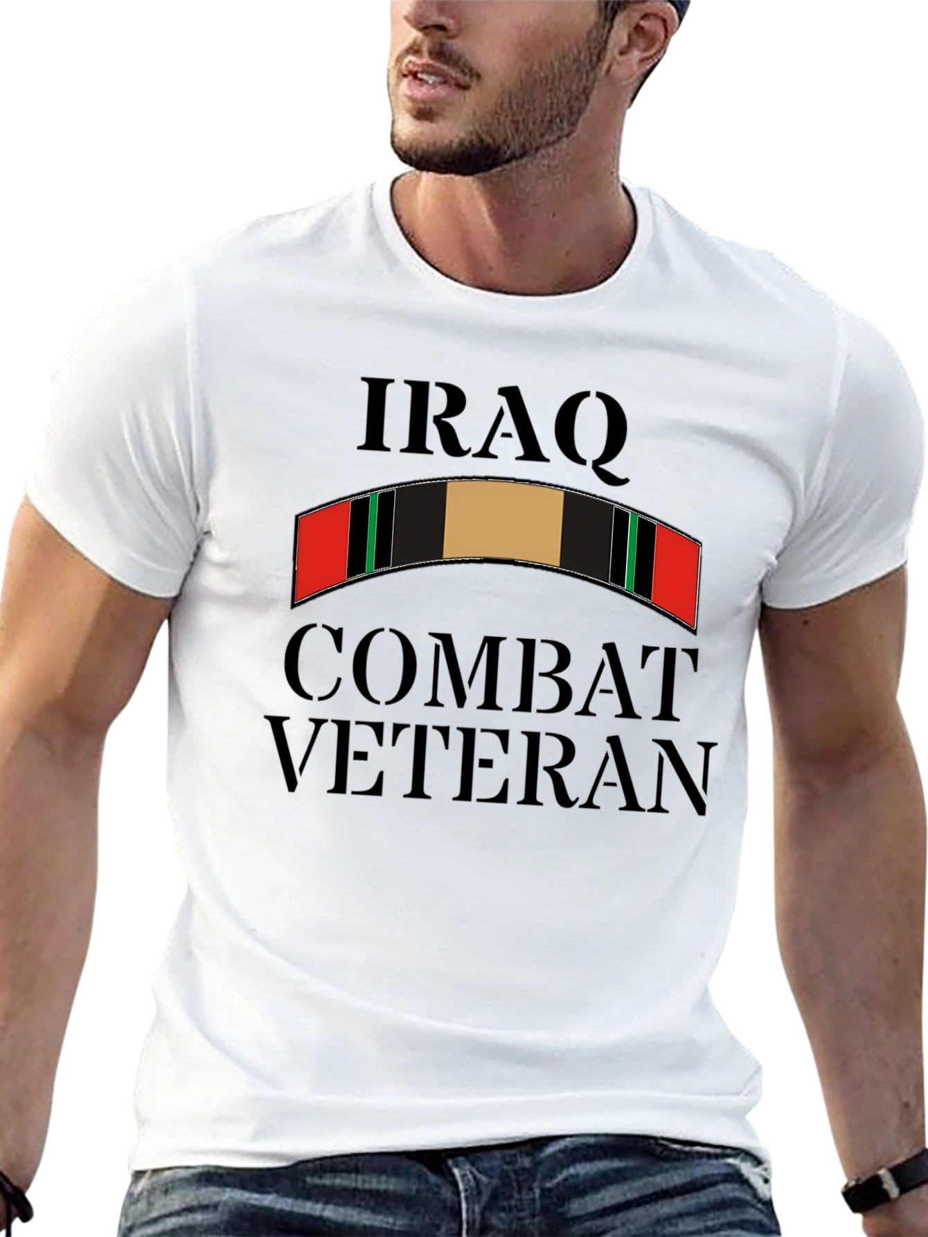 Iraq Combat Veteran Graphic Tee - Black
