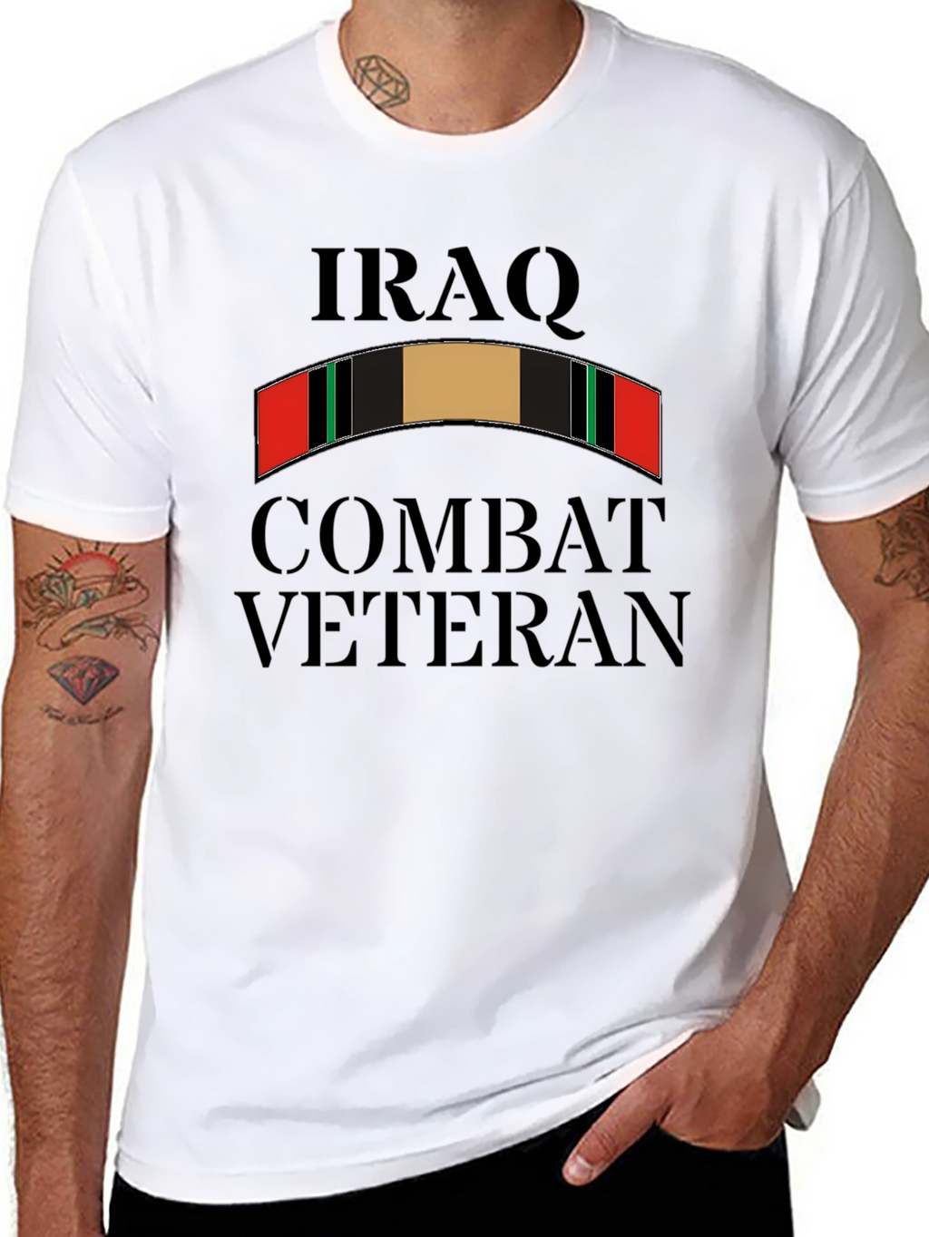 Iraq Combat Veteran Graphic Tee - Black