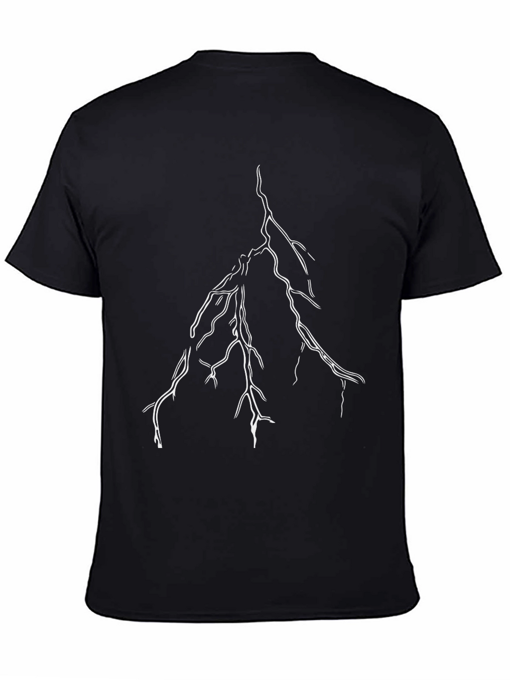 Lightning Bolt Graphic Black T-Shirt