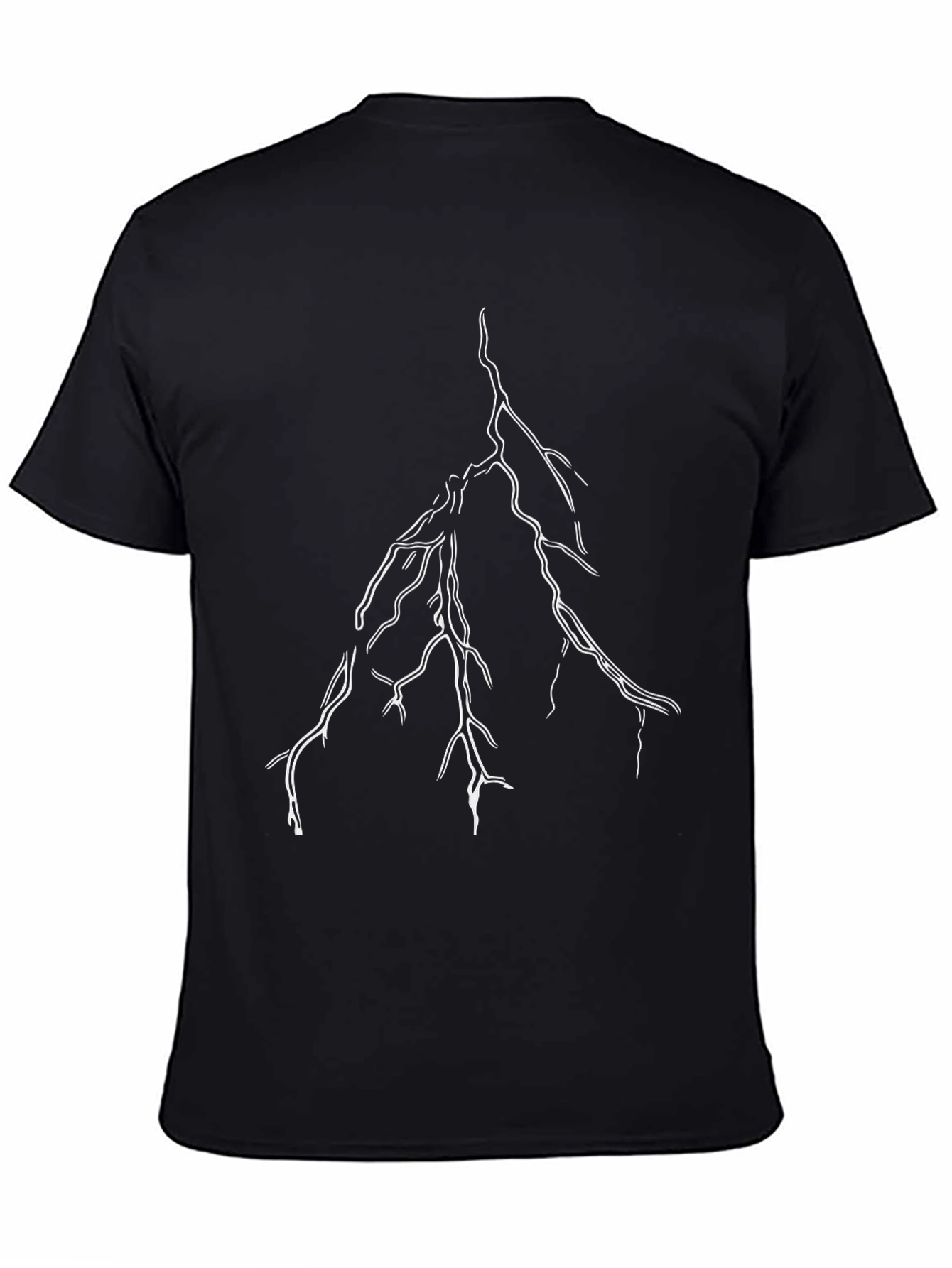 Lightning Bolt Graphic Black T-Shirt