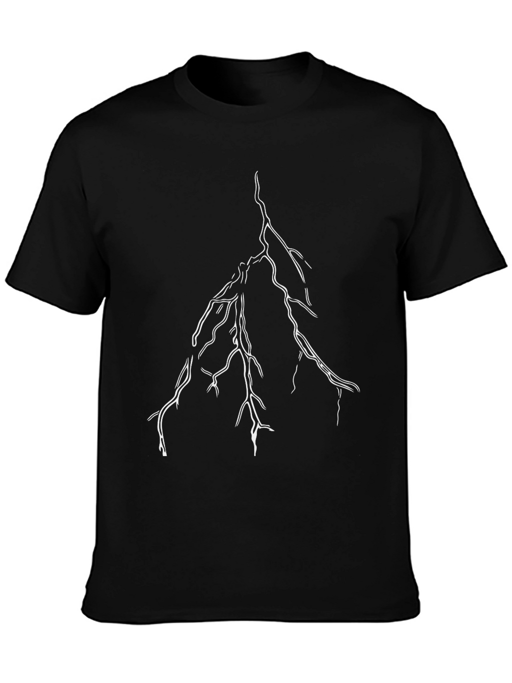 Lightning Bolt Graphic Black T-Shirt