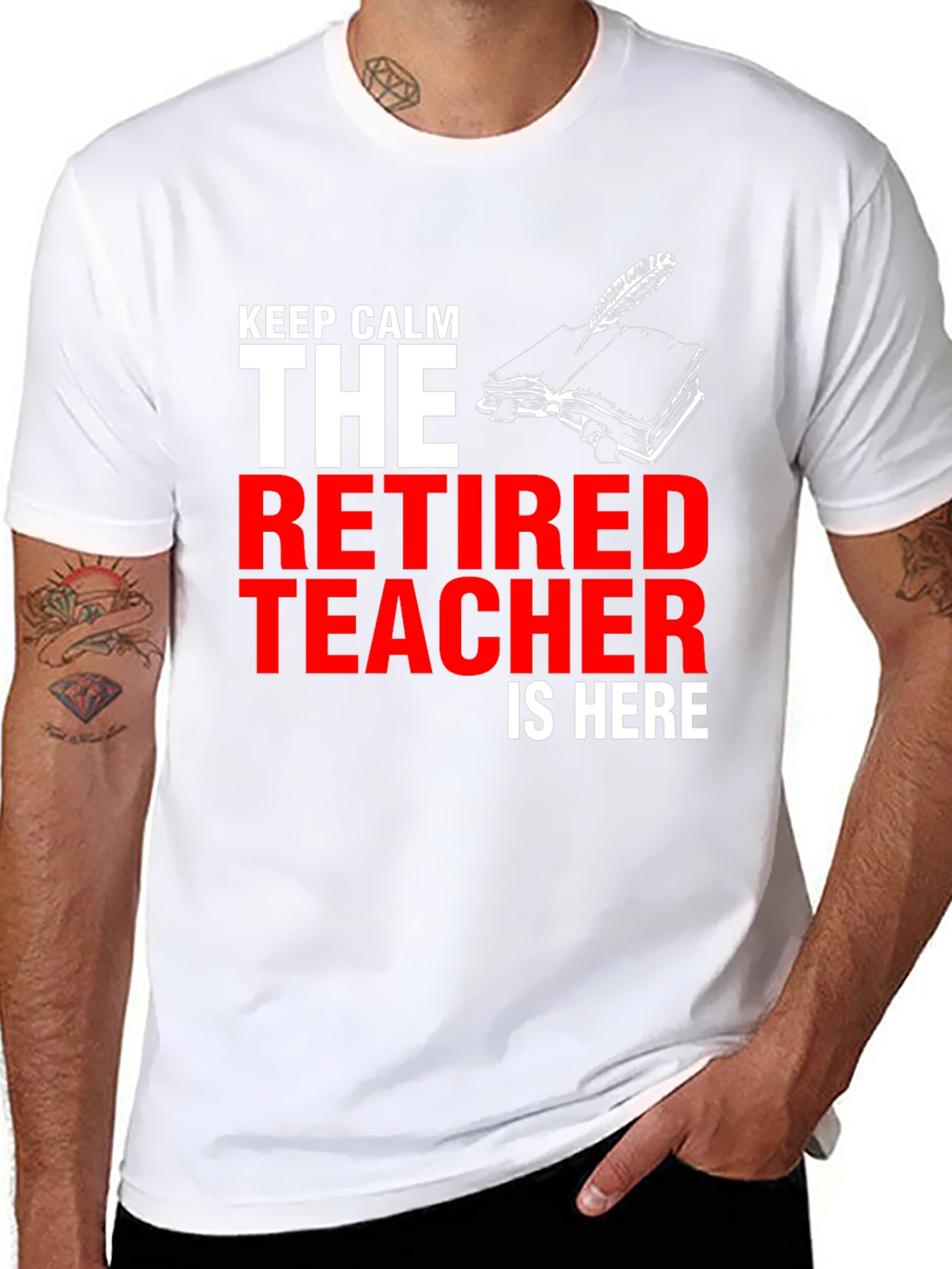 Retired Teacher T-Shirt - Keep Calm