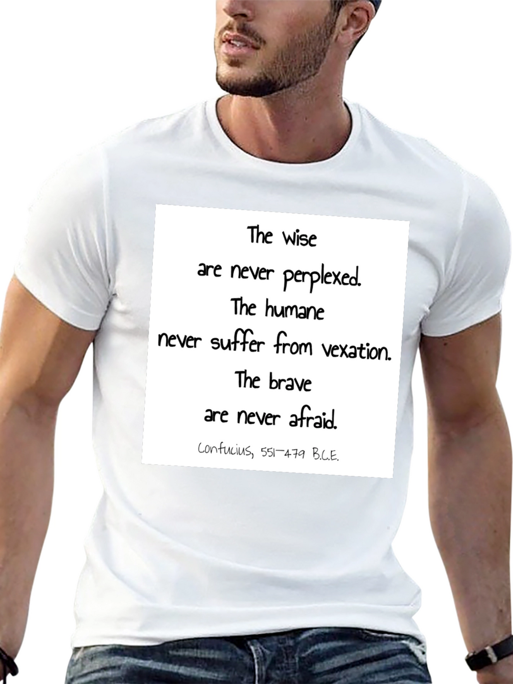 Wise Words T-Shirt - Confucius Quote