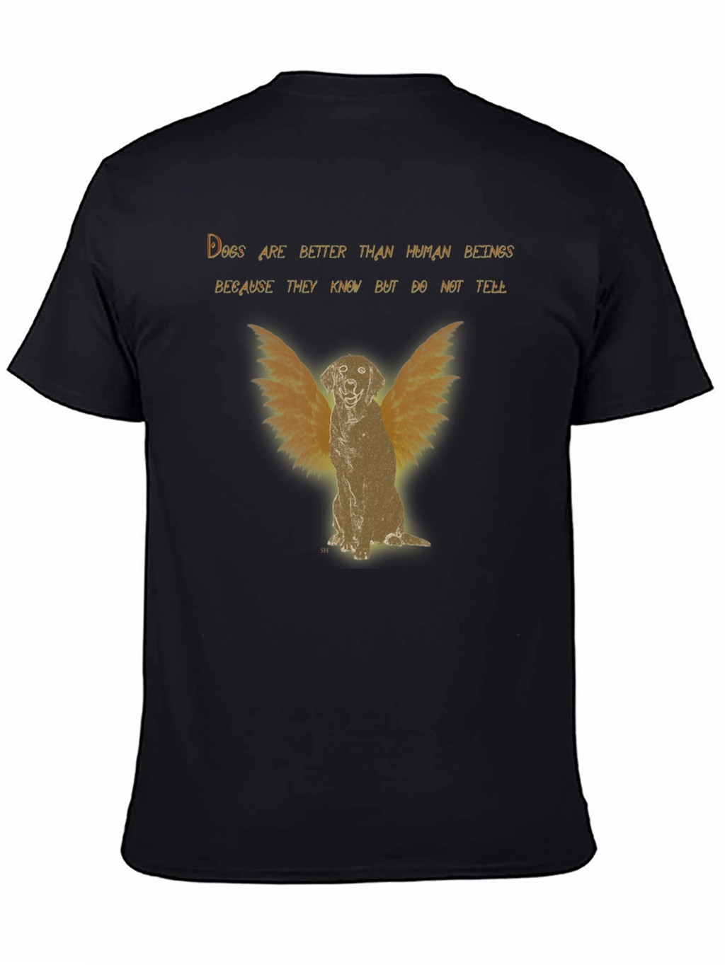 Dog Angel Graphic T-Shirt - Better Than Human