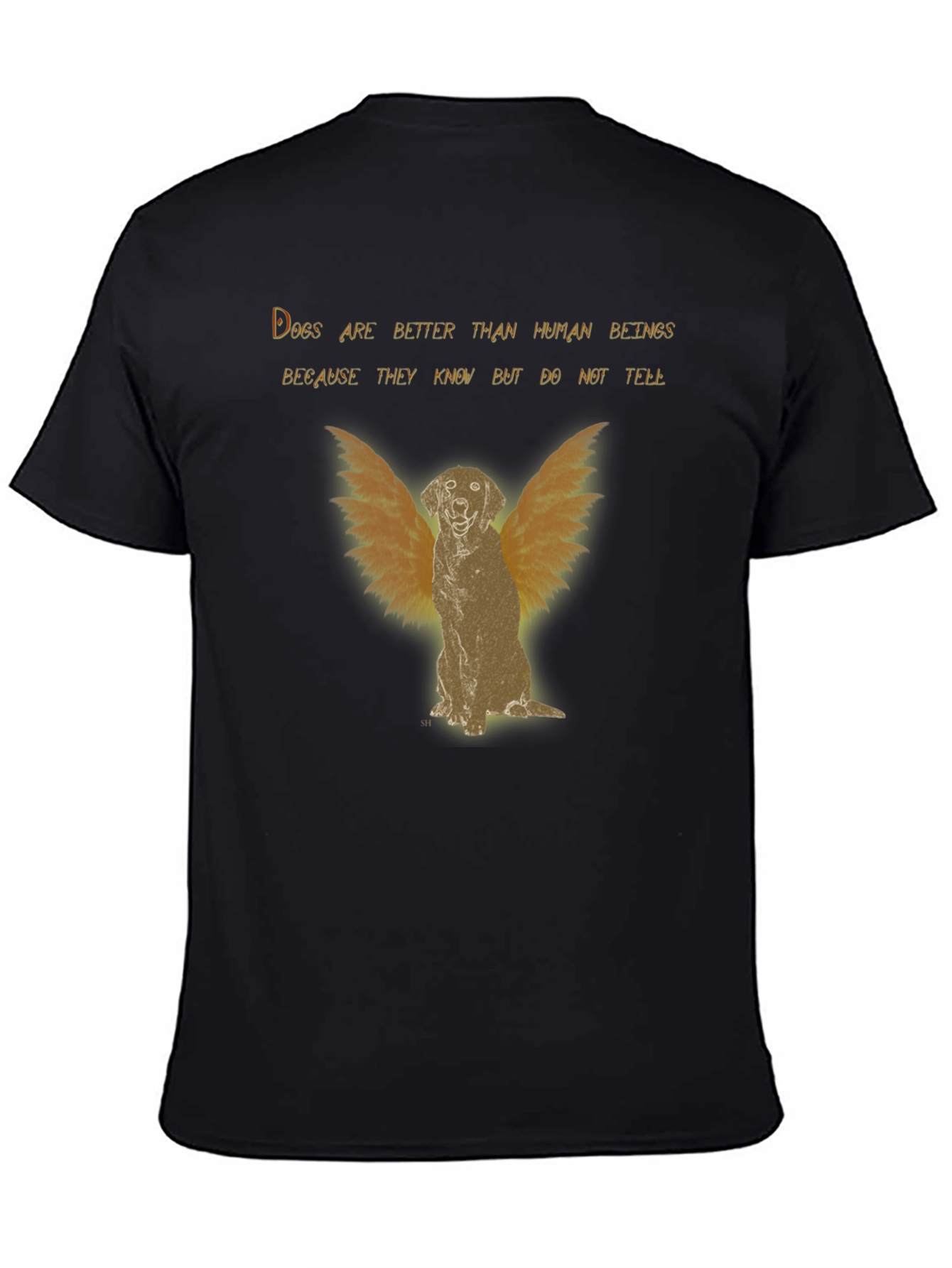 Dog Angel Graphic T-Shirt - Better Than Human