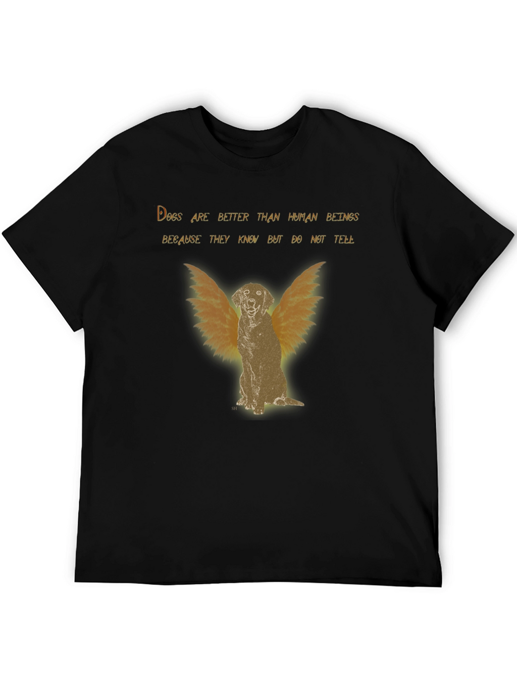 Dog Angel Graphic T-Shirt - Better Than Human