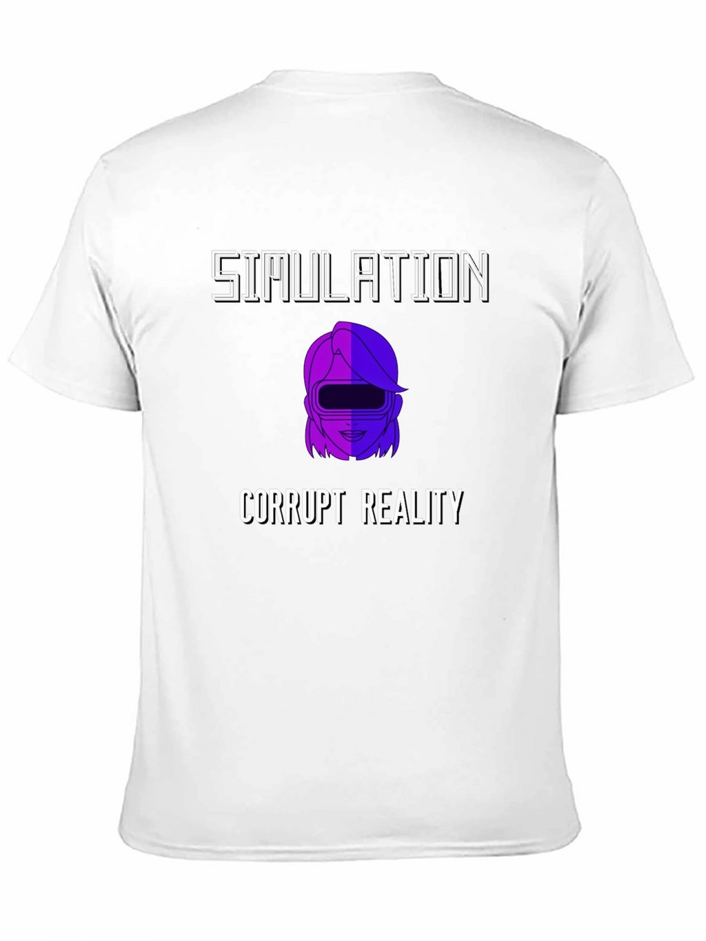 Simulation Corrupt Reality Graphic T-Shirt