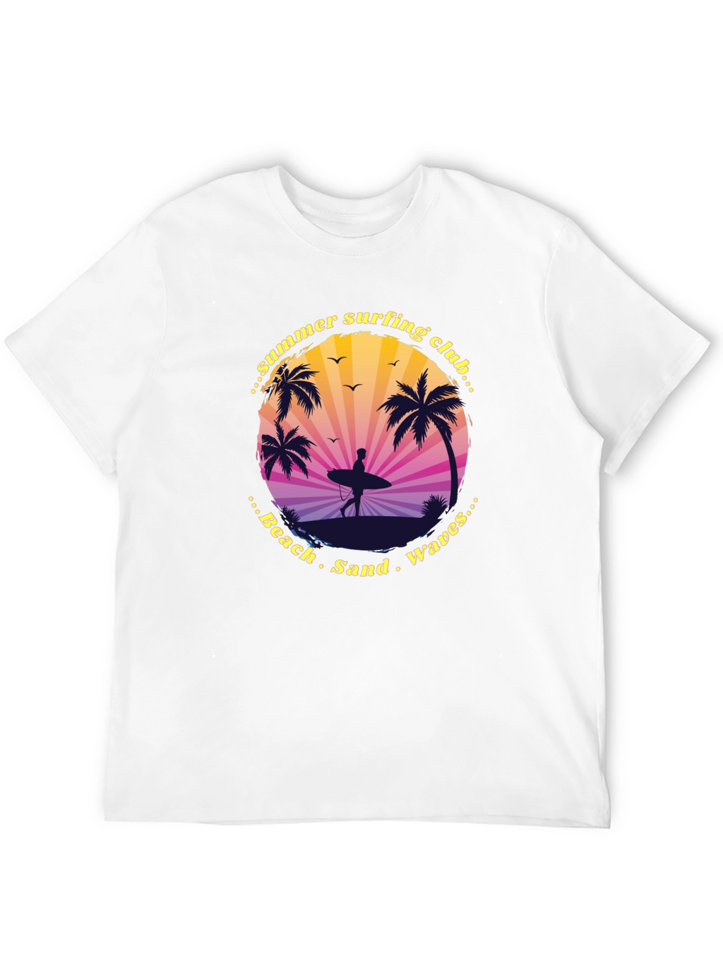 Summer Surfing Club Graphic Tee - Beach Vibes