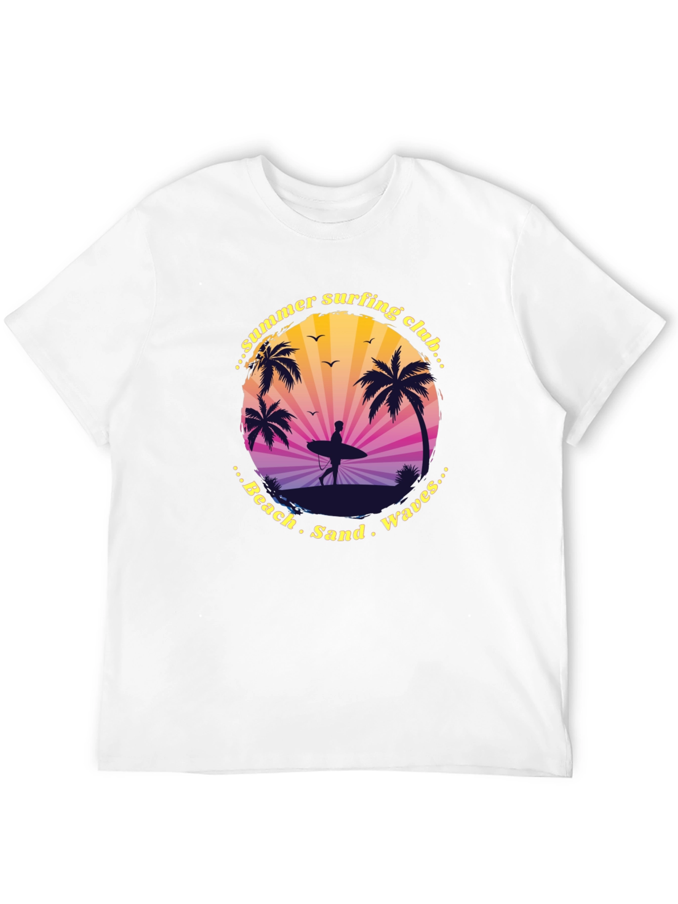 Summer Surfing Club Graphic Tee - Beach Vibes