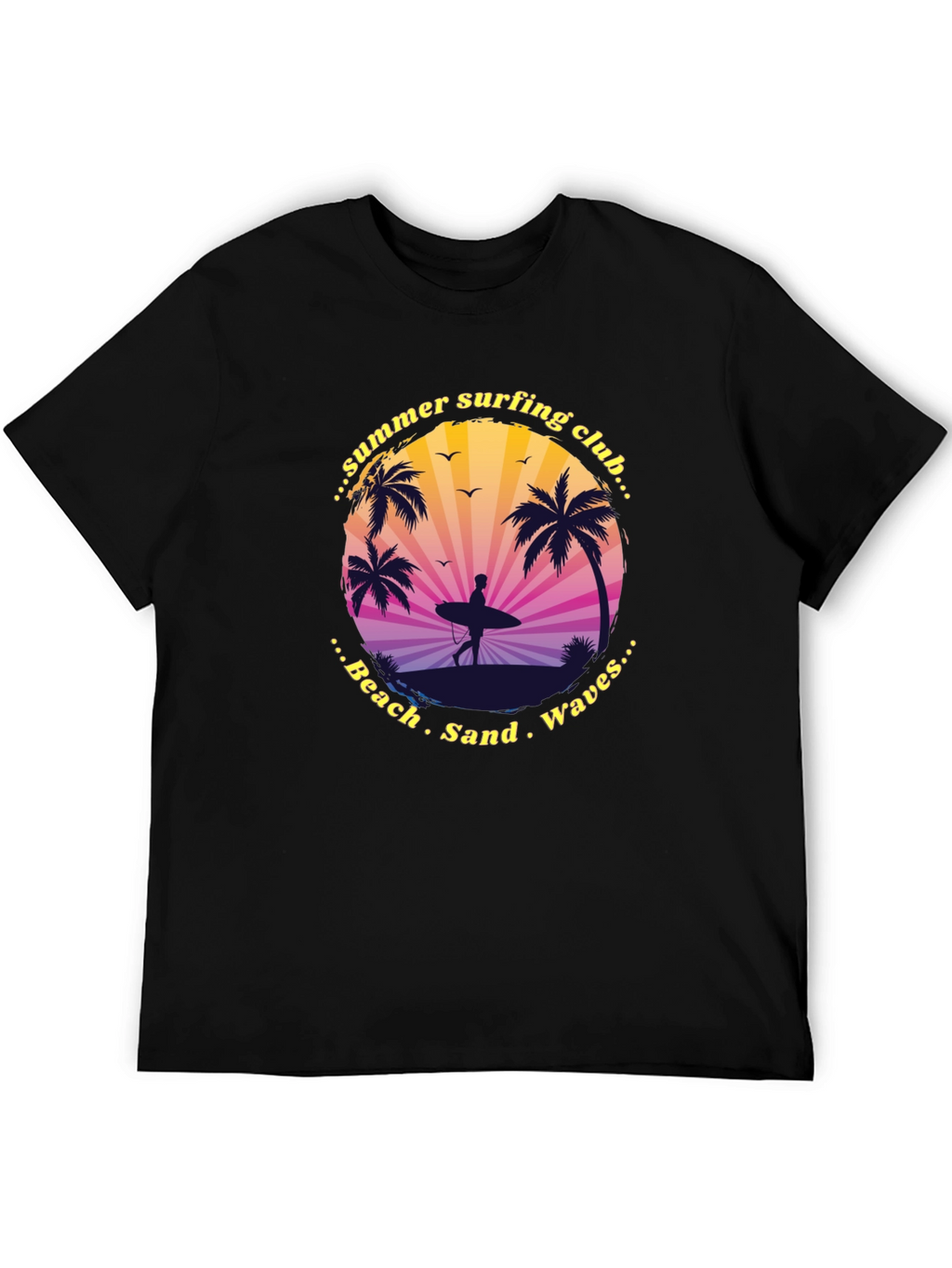 Summer Surfing Club Graphic Tee - Beach Vibes