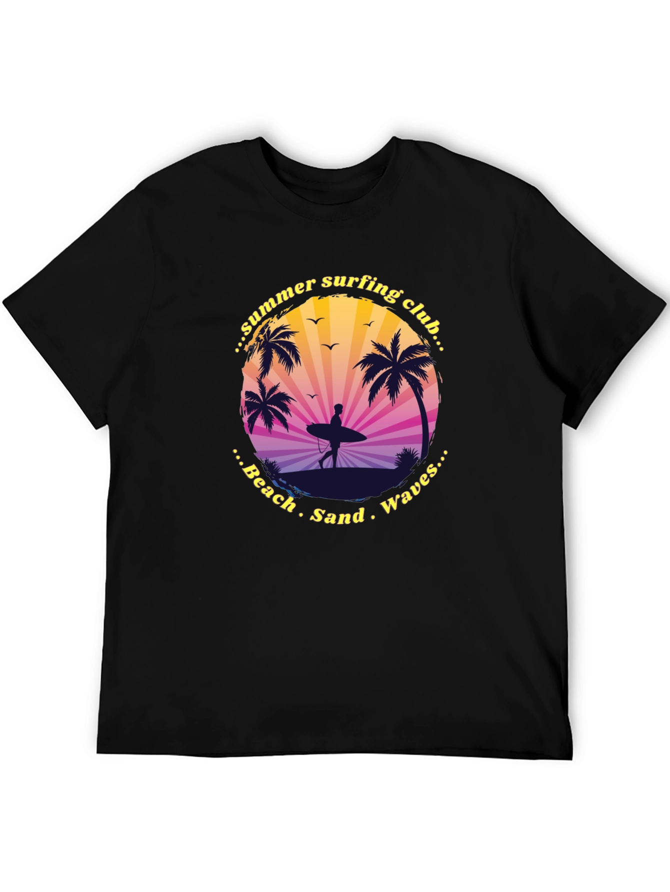 Summer Surfing Club Graphic Tee - Beach Vibes