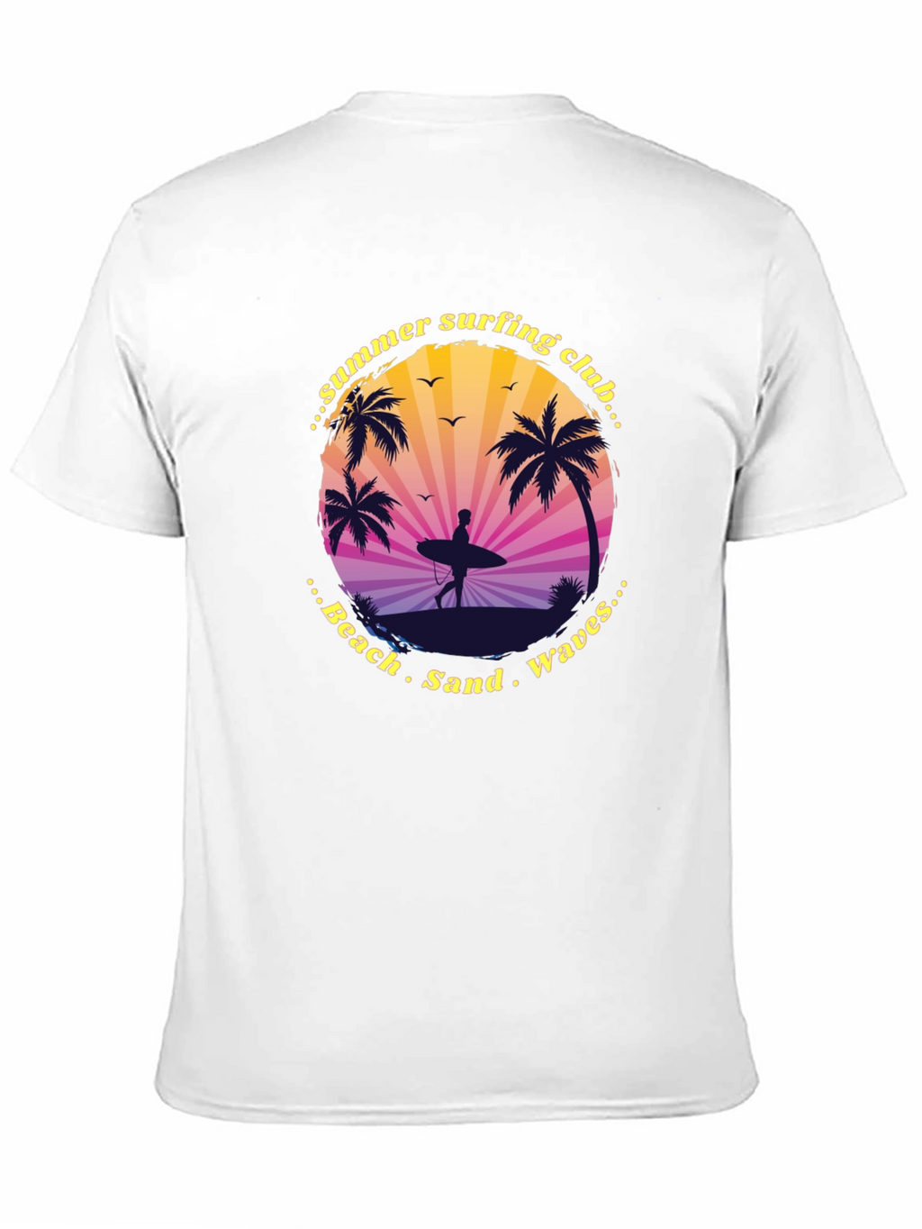 Summer Surfing Club Graphic Tee - Beach Vibes