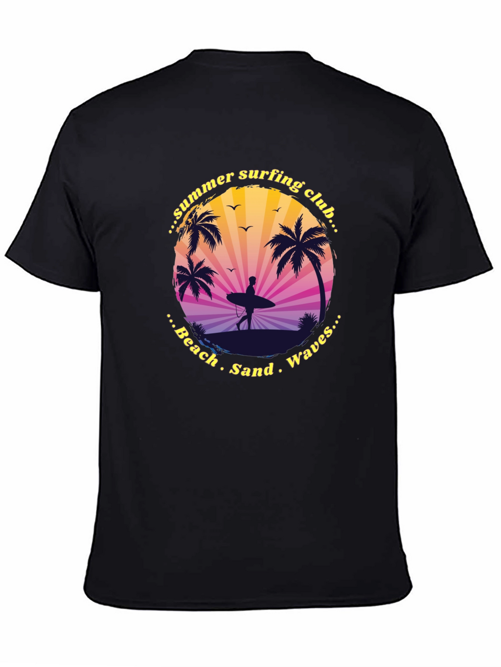Summer Surfing Club Graphic Tee - Beach Vibes