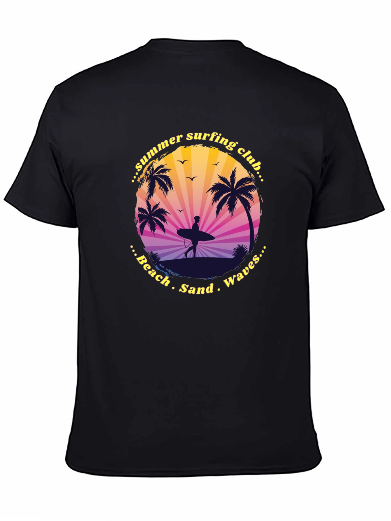 Summer Surfing Club Graphic Tee - Beach Vibes
