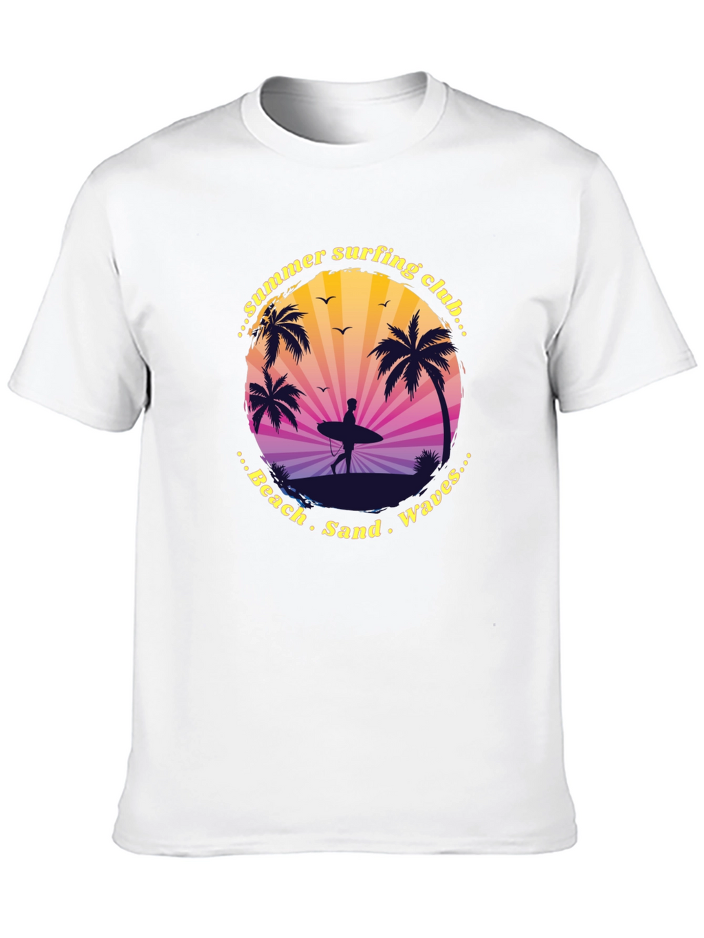 Summer Surfing Club Graphic Tee - Beach Vibes