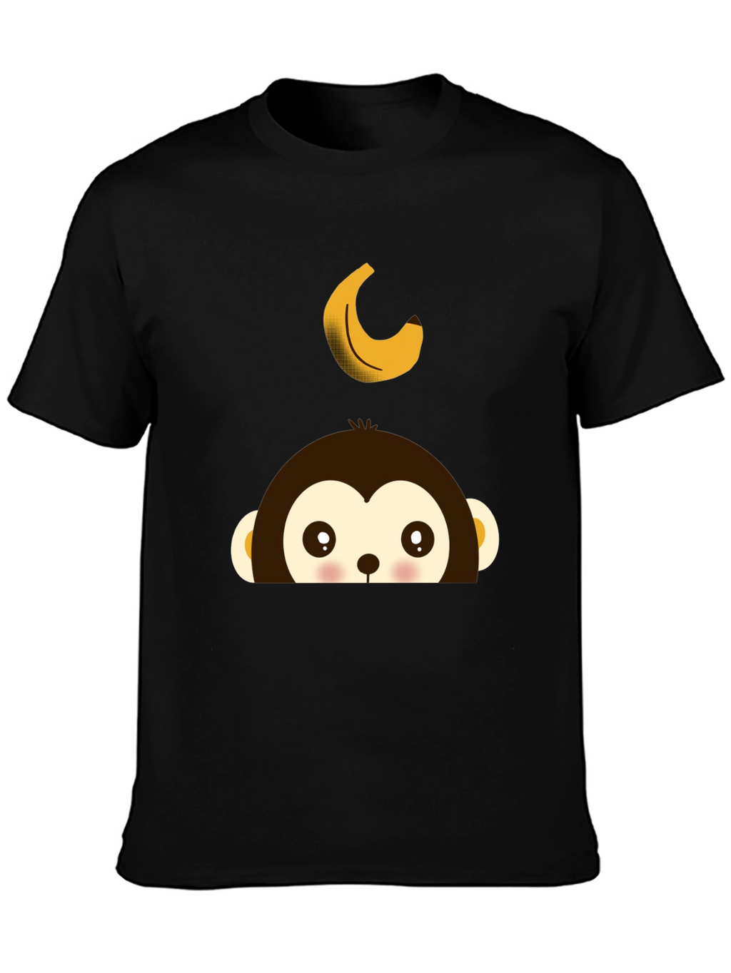 Monkey Banana Tee - Fun Cartoon Graphic T-Shirt