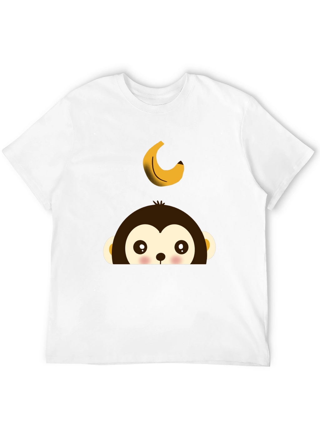 Monkey Banana Tee - Fun Cartoon Graphic T-Shirt