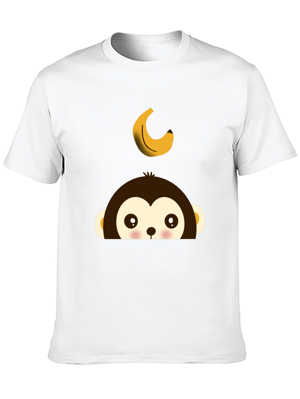 Monkey Banana Tee - Fun Cartoon Graphic T-Shirt