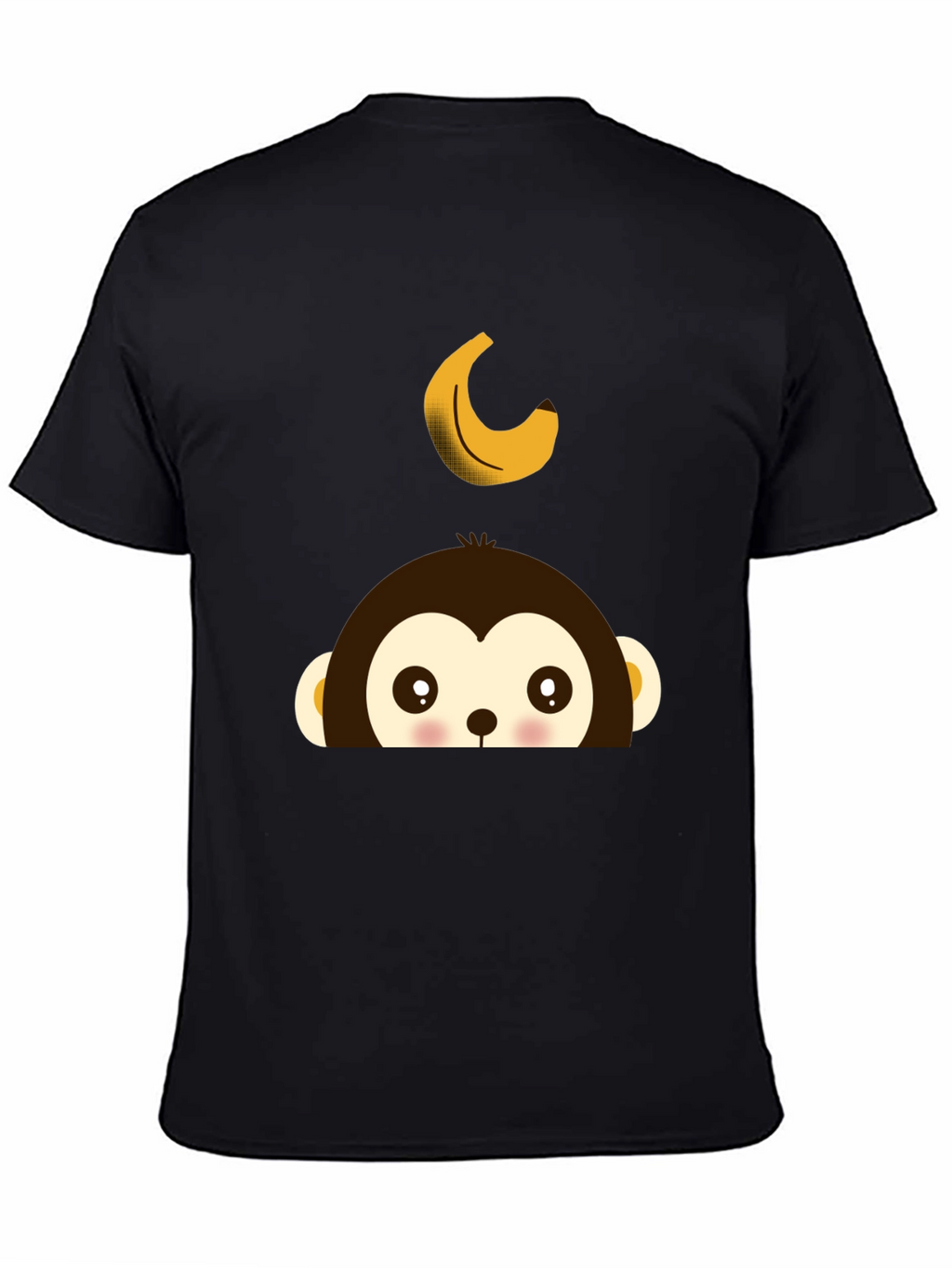 Monkey Banana Tee - Fun Cartoon Graphic T-Shirt
