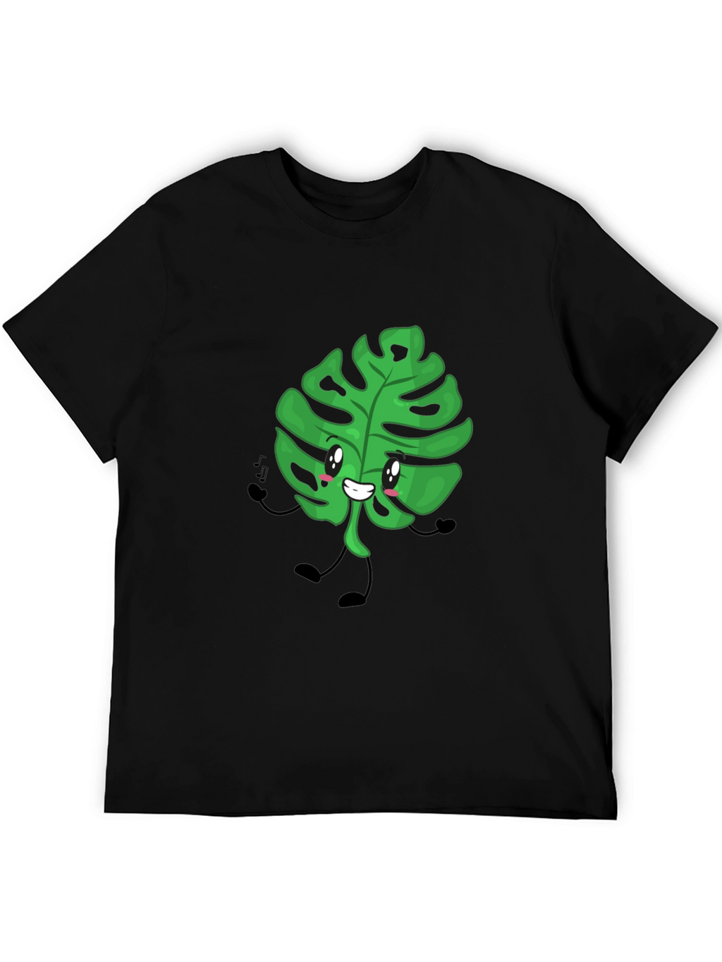 Cute Monstera Leaf Graphic T-Shirt