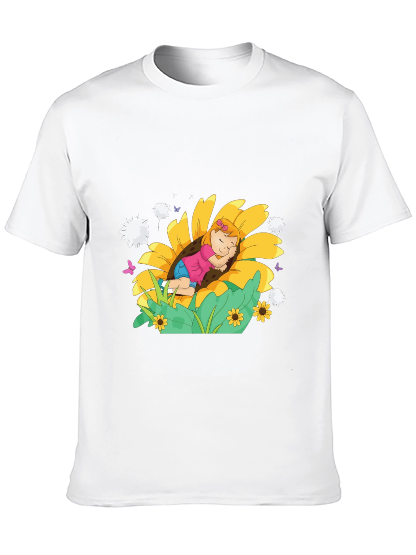 Sunflower Dreamer Black Tee