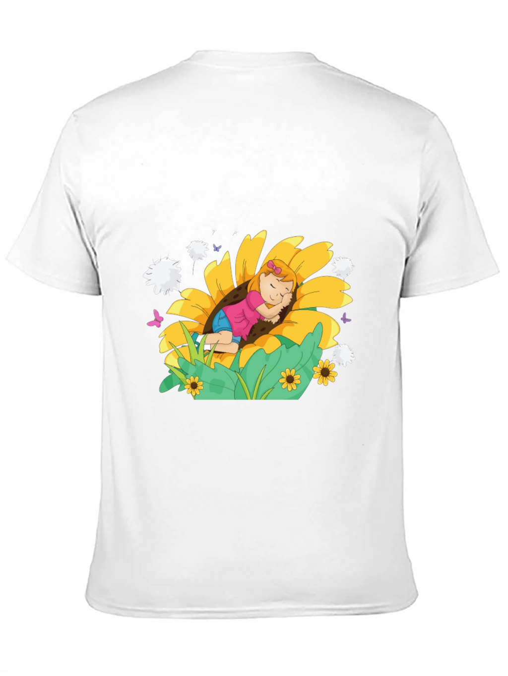 Sunflower Dreamer Black Tee