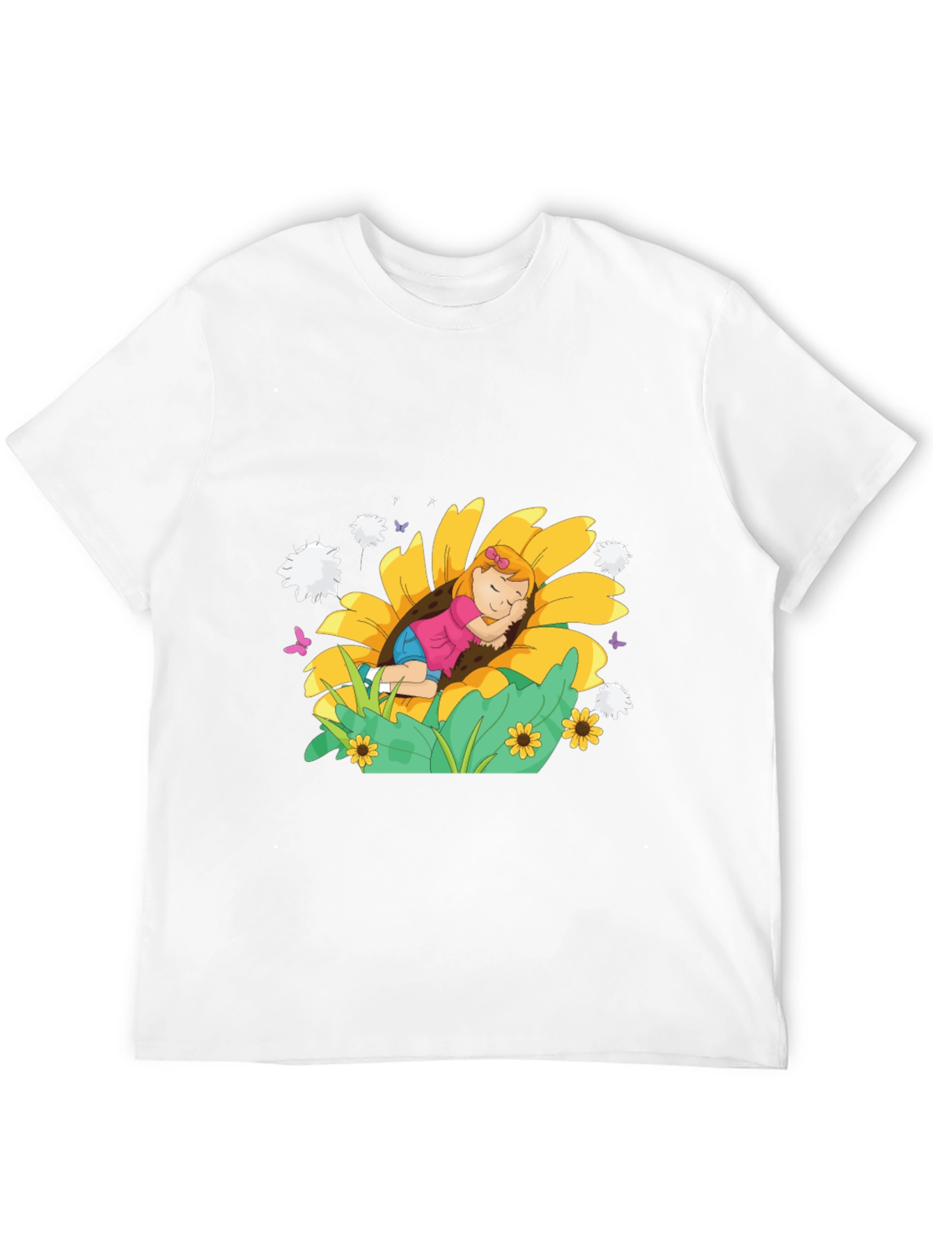 Sunflower Dreamer Black Tee