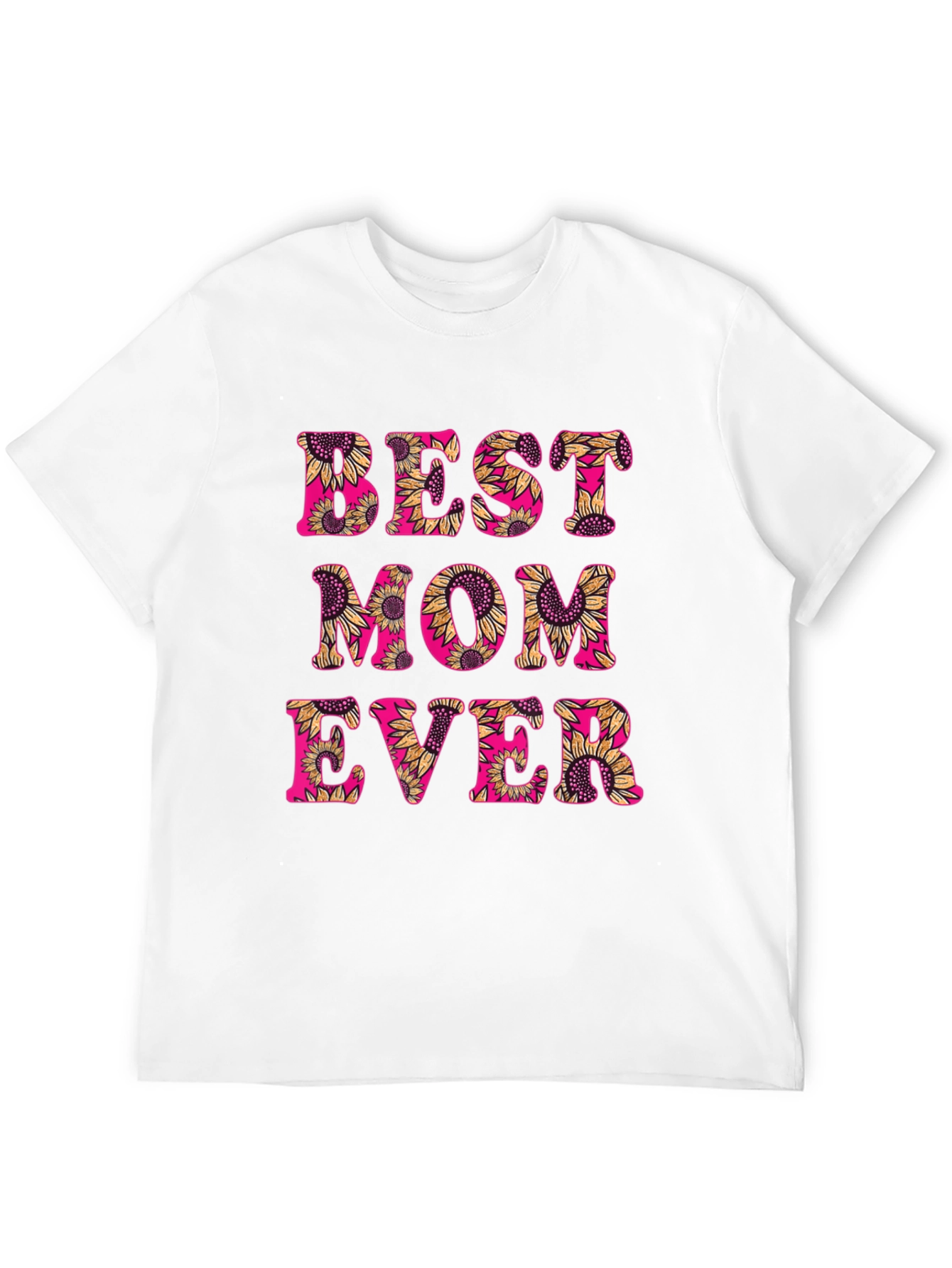 Best Mom Ever Sunflower Graphic T-Shirt