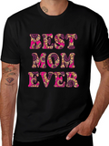 Best Mom Ever Sunflower Graphic T-Shirt