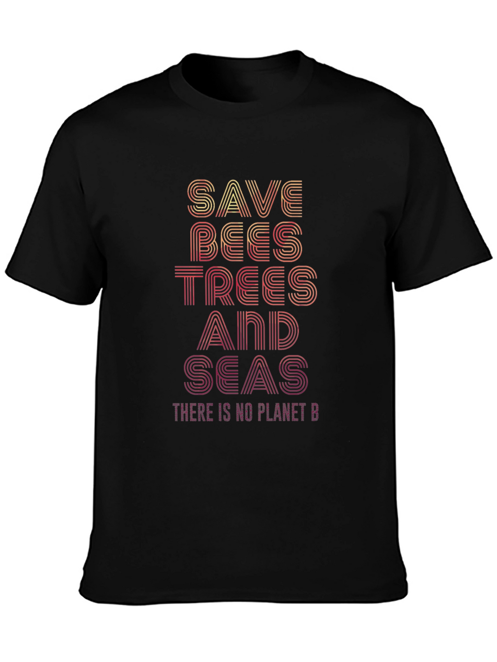 Save Bees Trees Seas T-Shirt - Planet Conservation Tee