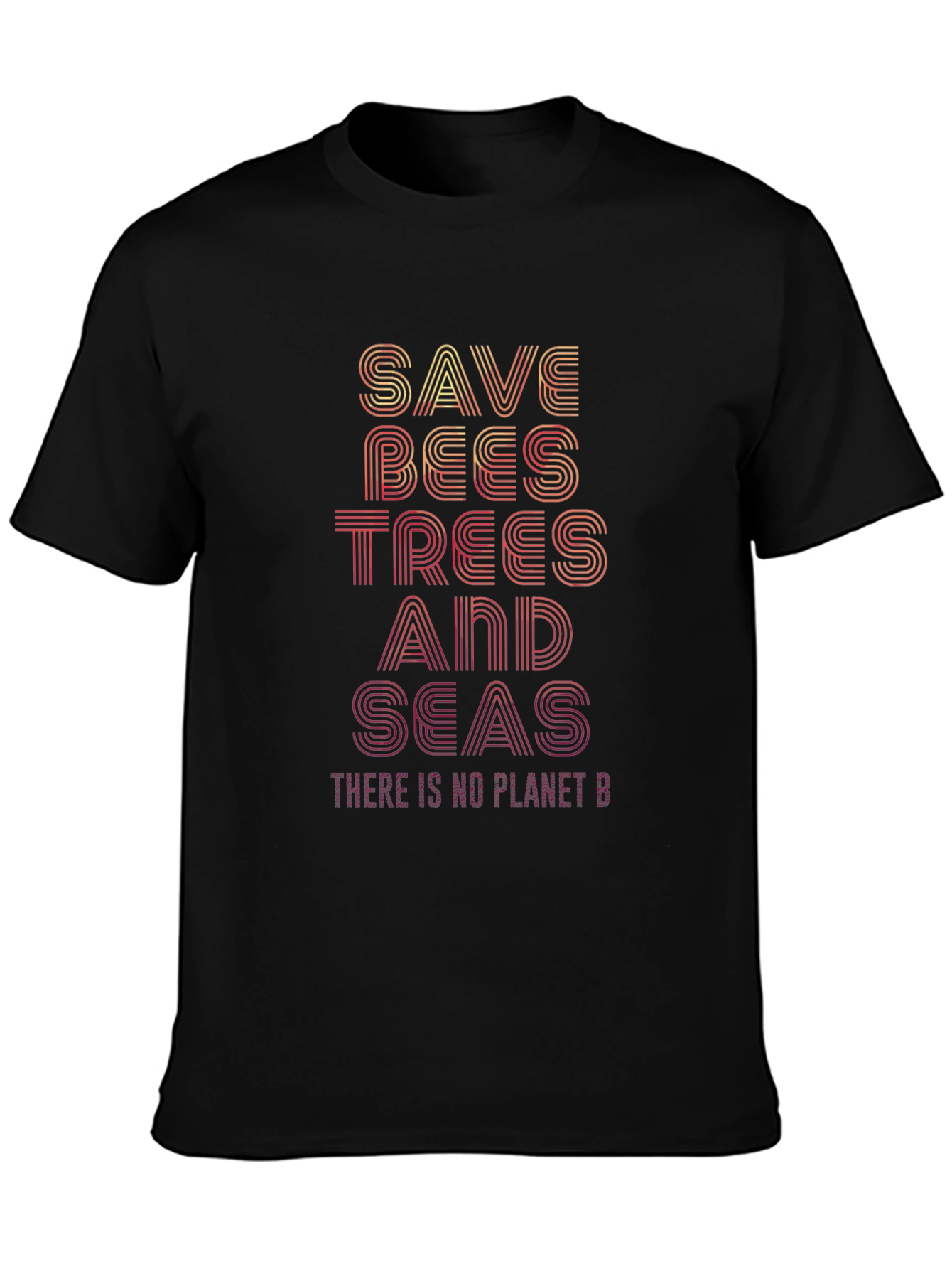 Save Bees Trees Seas T-Shirt - Planet Conservation Tee