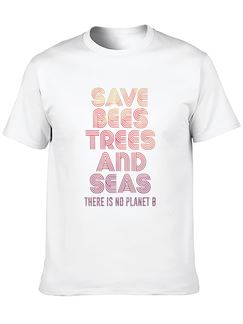 Save Bees Trees Seas T-Shirt - Planet Conservation Tee