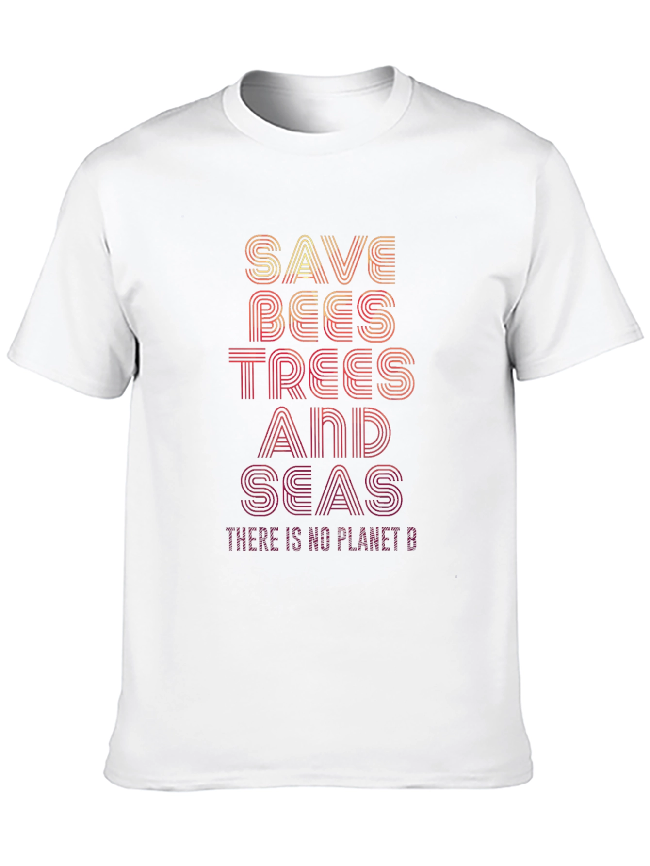 Save Bees Trees Seas T-Shirt - Planet Conservation Tee